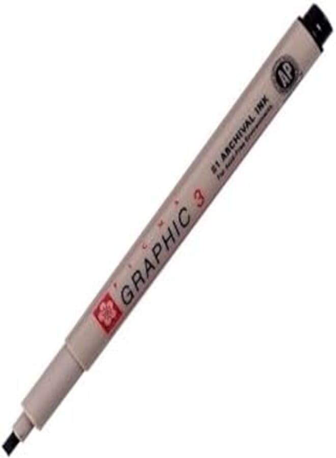 SAKURA GRAPHIC PEN 3MM BLACK