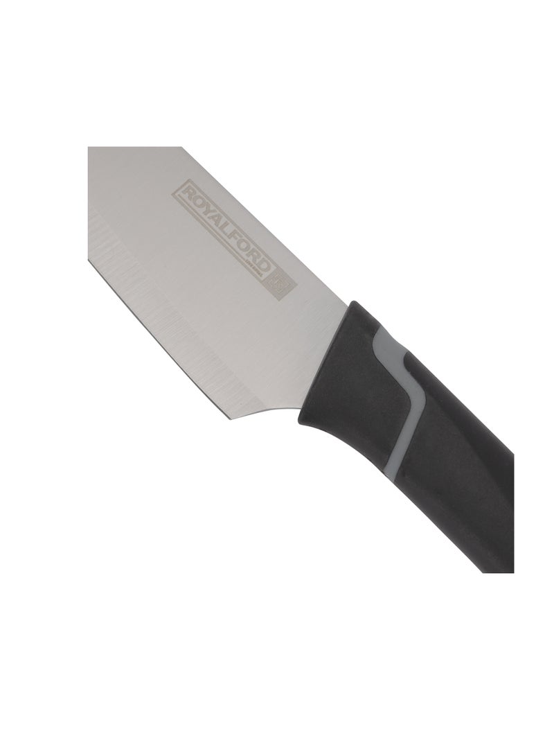 Royalford 3-Piece Kitchen Tools Set- RF12004| Includes 8" Chef Knife, 3.5" Paring Knife and Y-peeler Black - Image 5