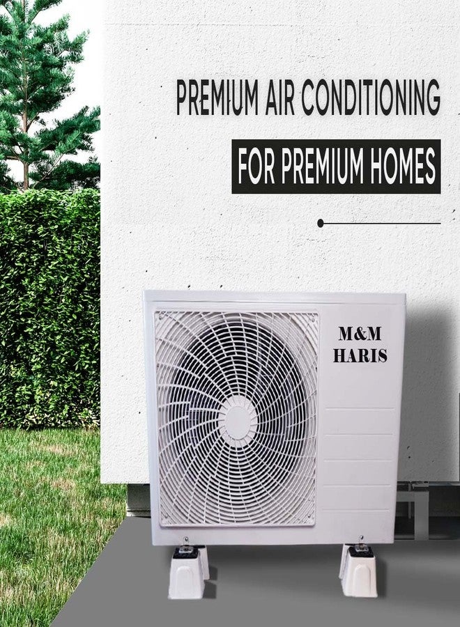 Spinxx PVC Floor Stand AC 4 Pack Anti-Vibration with Rubber Pads,Anti-Vibration Shock Absorbing Rubber Mounting Bracket for Outdoor Ductless Mini Split Air Conditioner 1.5 Ton & 2 Ton. - Image 3