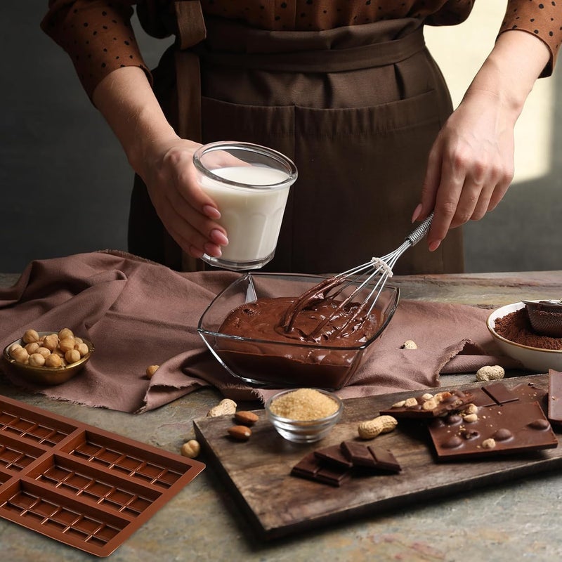 ROMINVIC Chocolate Bar Mold,Dubai Chocolate Molds and Scraper for Stuffed Bar,Deep Large and Thick Chocolate Candy Bar Mold for Filling Knafeh Pistachio Kit - Image 3