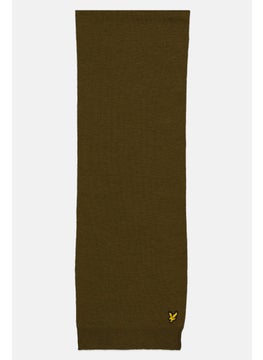 Lyle & Scott Men Brand Logo Scarves 30 H x 176 L cm, Olive  - Image 2