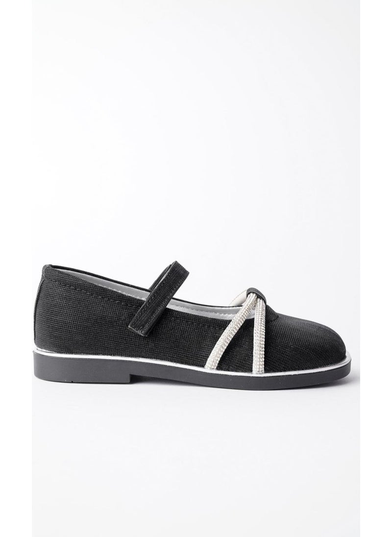 muggo Unicorn Guaranteed Daily Lightweight Sole Stone and Velcro Girls' Ballerinas  - Image 1