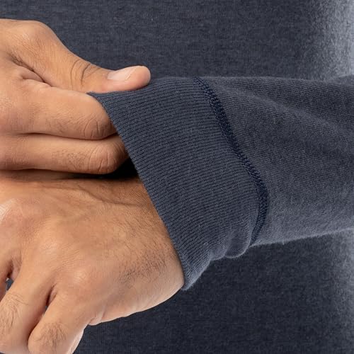ColdPruf تي شيرت أساسي طويل الأكمام من الصوف مزدوج الطبقة للرجال من كولد بروف، لون كحلي، مقاس 2X - Image 4