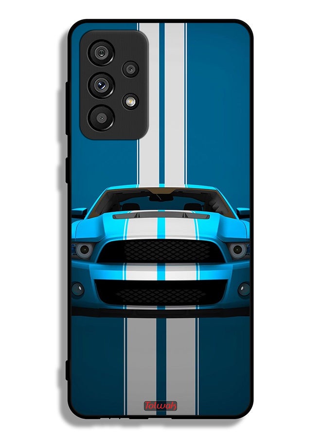 Tolwak Samsung Galaxy A73 5G Protective Case Cover Car Abstract Art - Image 1