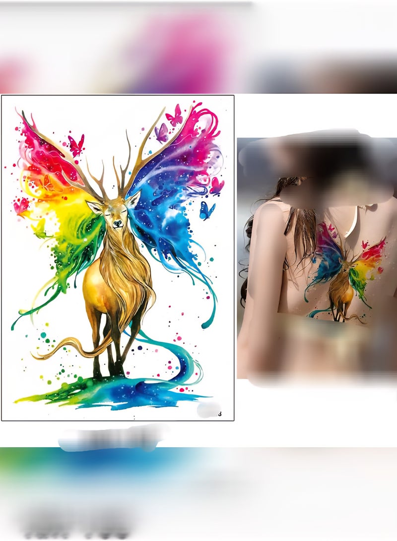 Beautifully Designed Tattoo Sticker Of Deer ForHand And Body  - Image 1