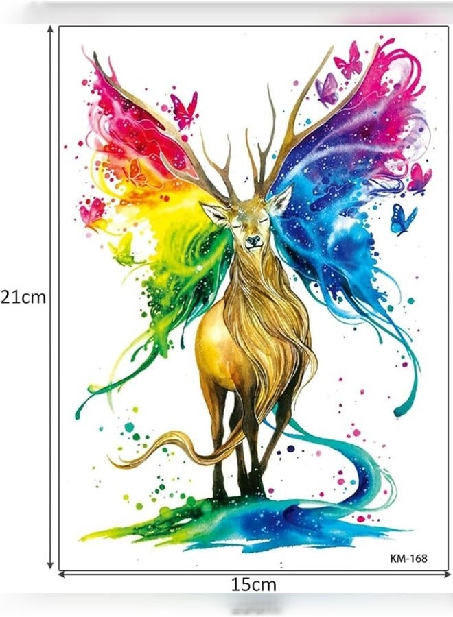 Beautifully Designed Tattoo Sticker Of Deer ForHand And Body  - Image 3