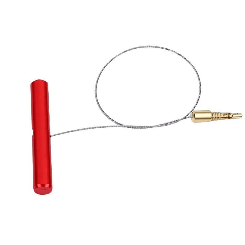 Black Tire Valve Stem Fishing Tool Puller Efficient Lightweight Design for Quick Repair Fits Dirt Bike ATV Convenient Tire Maintenance Aluminum Handle Steel Wire - Image 4