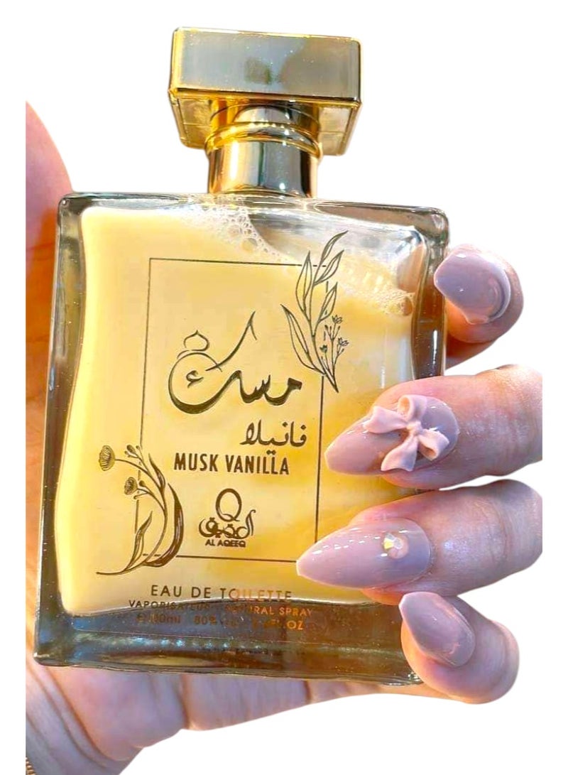 العقيق عطر مسك فانيلا من العقيق - ثبات طويل ورائحة ناعمة - 100 مل - Image 2
