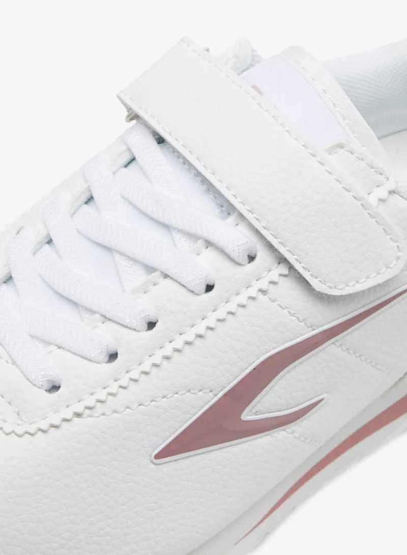 Dash Textured Sports Shoes with Hook and Loop Closure