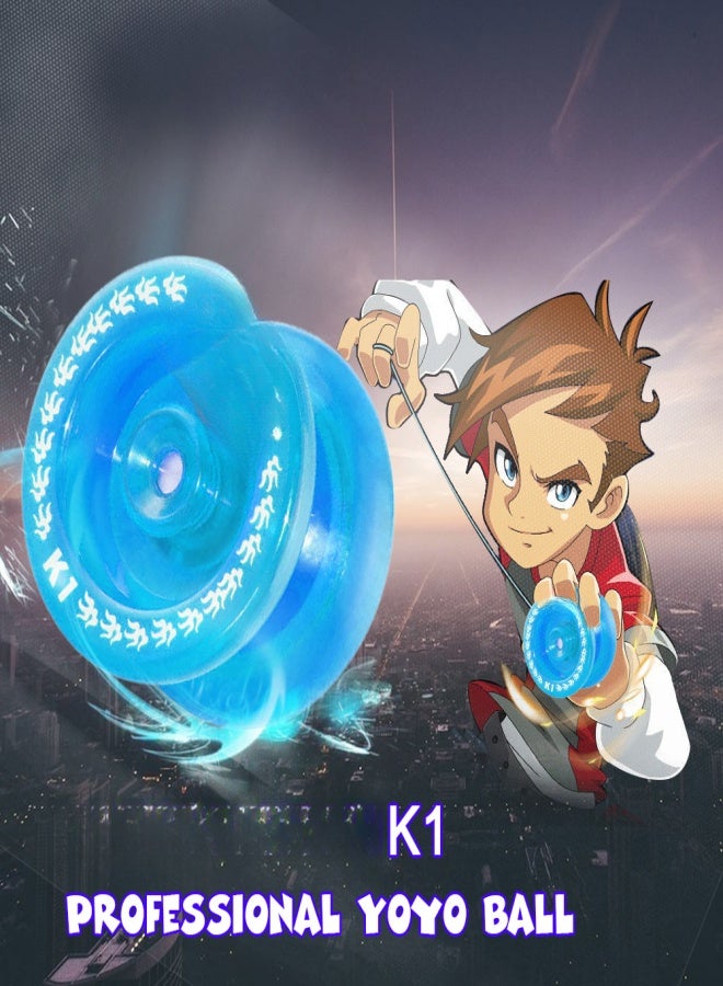لعبة يويو MAGICYOYO K1 الدوارة المصنوعة من مادة ABS، مزودة بـ 8 كرات ومحامل KK وخيط دوار للأطفال - Image 1