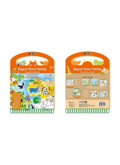 Avenir Magical Water Painting Travel the World on-the-go Coloring Activity Book for Endless Fun and Creativity, 3-in-1 Play Coloring, Games & Stickers Ideal Gift for Kids 3+  - Image 4