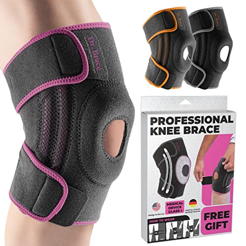 DR. BRACE ELITE Knee Brace with Side Stabilizers & Patella Gel Pads for Maximum Knee Pain Support and fast recovery for men and women-Please Check How To Size Video (Orion's, Small) - Image 1