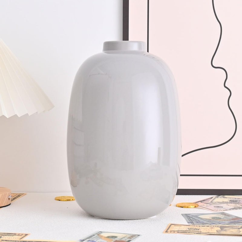 PIG WORLD Large Piggy Bank for Adults Must Break to Open,Ceramic Money Bank,Alcancias De Dinero para Adultos,Girls Piggy Bank Boys,Coin Bank,Modren Home Decor Living Room,Disguise as Vase - Image 1