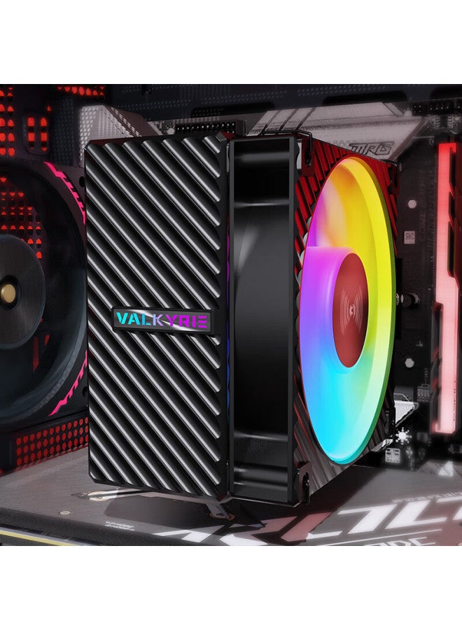 Valkyrie Cq125 Argb Black Vk Cpu Air Cooler Reverse Gravity Six Heatpipe Direct Touch 12cm Fan Supports Lga1700/1851 Am5 Argb Lighting - Image 4