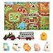 Oriate Farm Tractor Carrier with Cartoon Farm Animals and Playmat 6 Pack Bath Squirter Silicone Rubber Farm Animal Toys 472 x 315 Happy Farm Play mat Birthday Gifts for Kids - Image 2