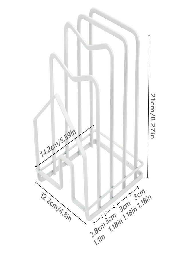 Zalaxt Chopping Board Organizer Stand Holder (White) - Image 3
