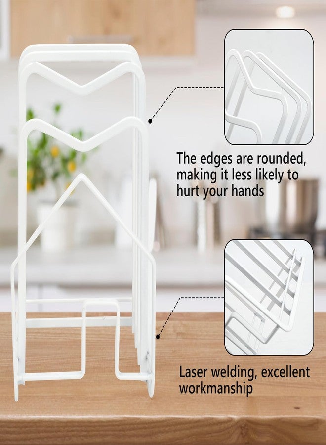 Zalaxt Chopping Board Organizer Stand Holder (White) - Image 4