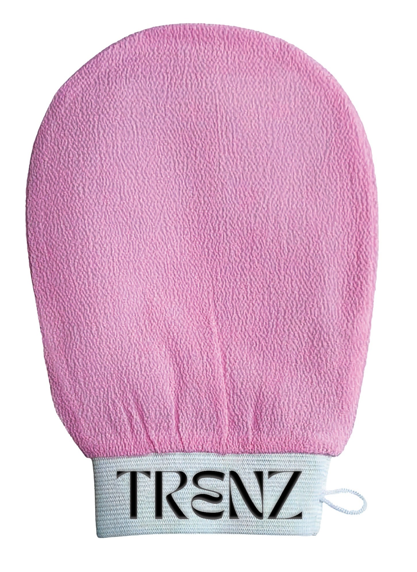 TRENZ Korean Loofah for Cleaning The Skin and Exfoliating The Skin, Viscose Shower Glove for Making Moroccan Bath at Home, Pink Color 