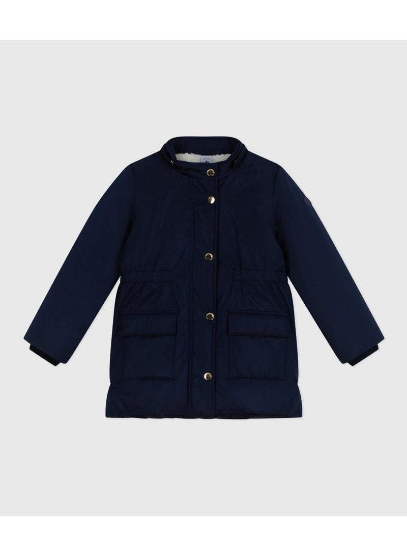 Petit Bateau Children's plain mid-length parka - Image 1