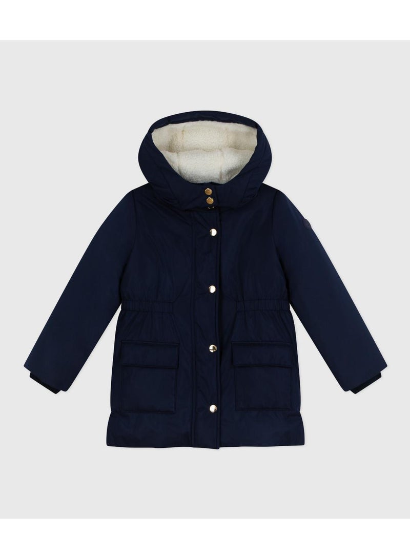 Petit Bateau Children's plain mid-length parka - Image 3