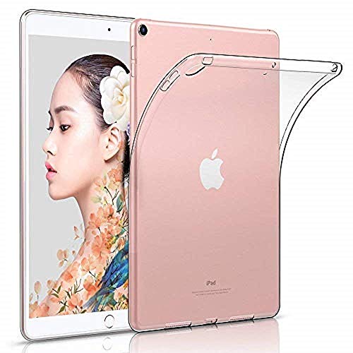 MOCA Silicone Soft TPU Back Cover case for iPad 9.7 inch 2018 iPad A1893 A1954 Back Cover case (Crystal Clear) - Image 1