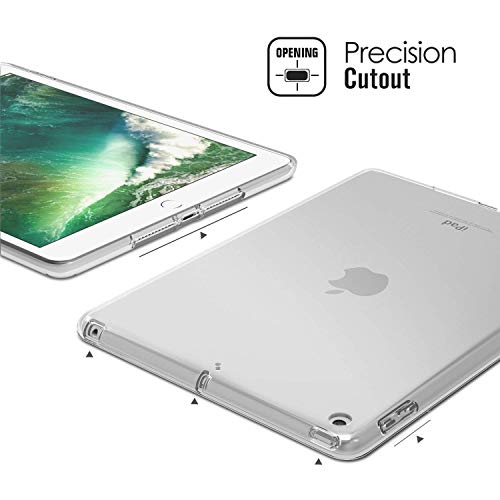 MOCA Silicone Soft TPU Back Cover case for iPad 9.7 inch 2018 iPad A1893 A1954 Back Cover case (Crystal Clear) - Image 2