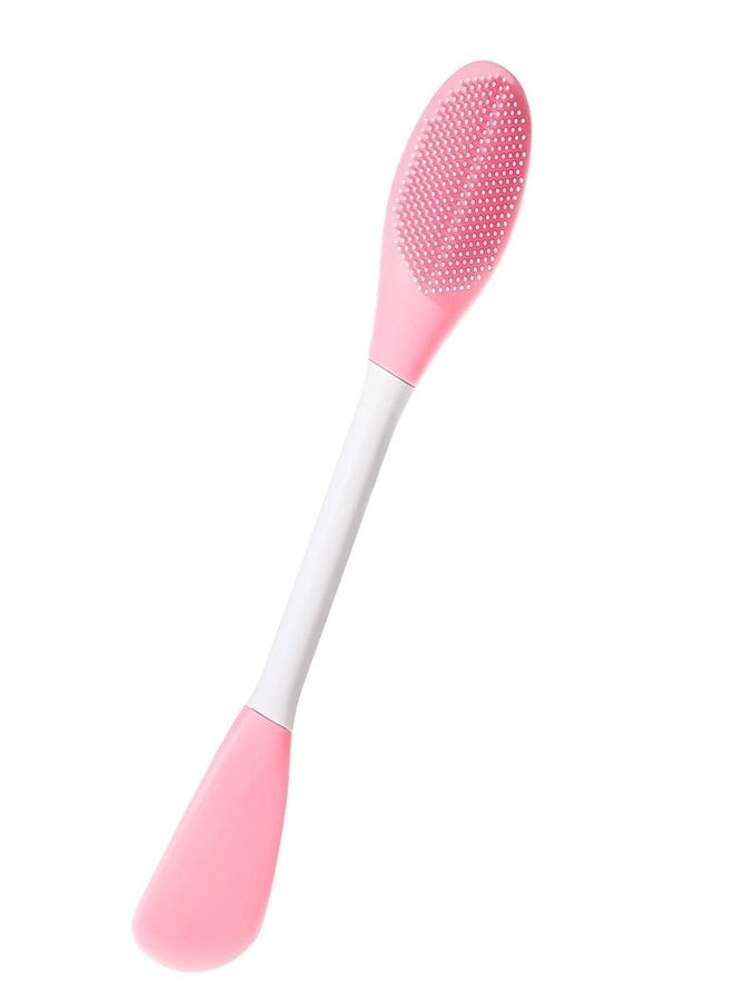 Giffy® Double Head Silicone Face Cleansing Scrubber Brush, Facial Mask Applicator, Double-sided for Skin Exfoliating, Deep Pore Cleansing, Remove Oil & Blackhead (6.5 Inch, 1) - Image 1