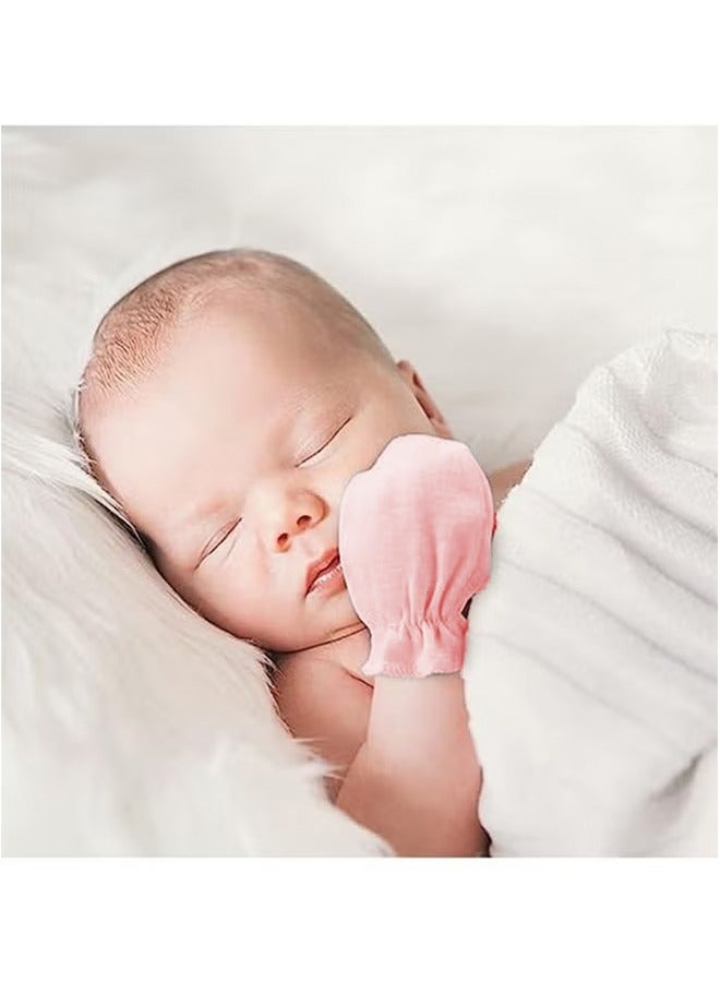 6 Pair Baby Anti Scratch Mittens for Newborn Boys Girls, Elasticity Adjustable Breathable Meshes No Scratching Gloves Mitts Mits, Suit 0-12 Months Boy And Girl  - Image 4