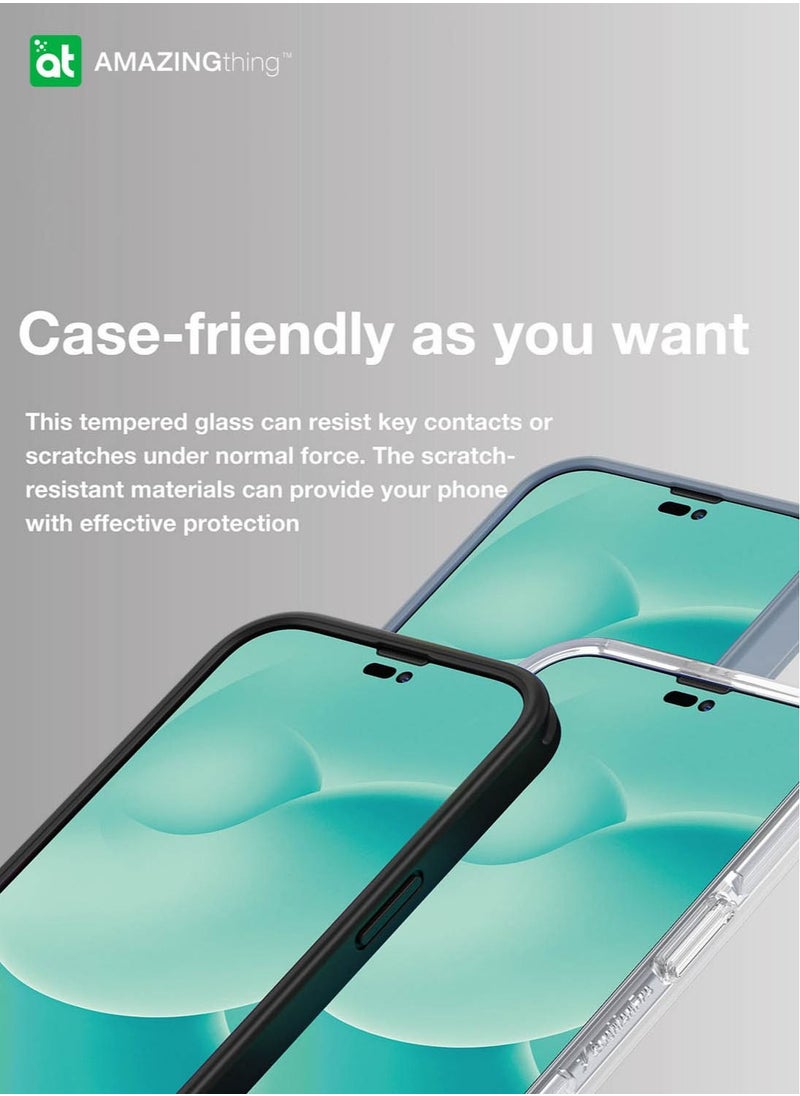 AMAZINGthing - Anti Glare Supreme iPhone 14 Pro MAX Tempered Glass Screen Protector (6.7 inch) with Dust Free Omni Technology and Easy Install Tray - (MATTE 2.75D) - Image 1