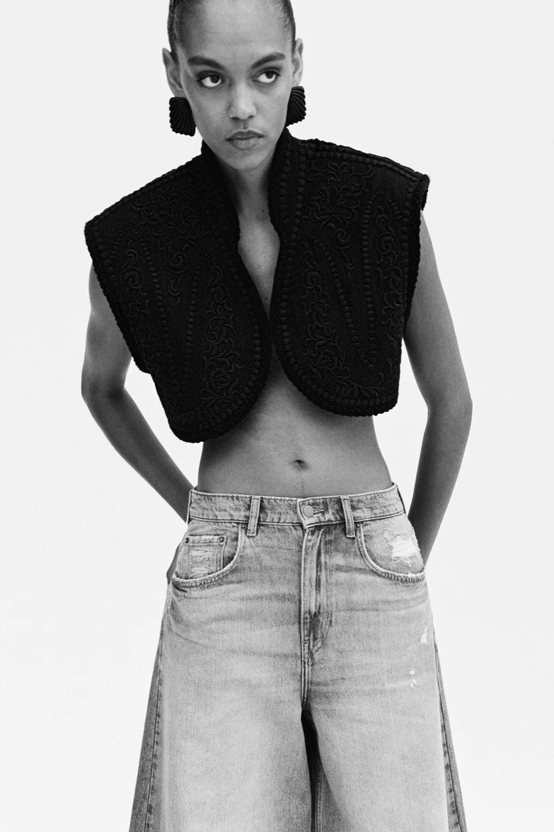 H&M Linen-blend bolero