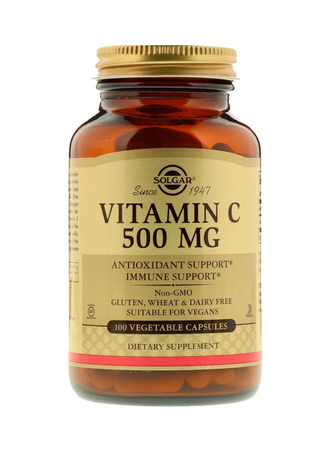 Vitamin C 500mg - 100 Vegetable Capsules
