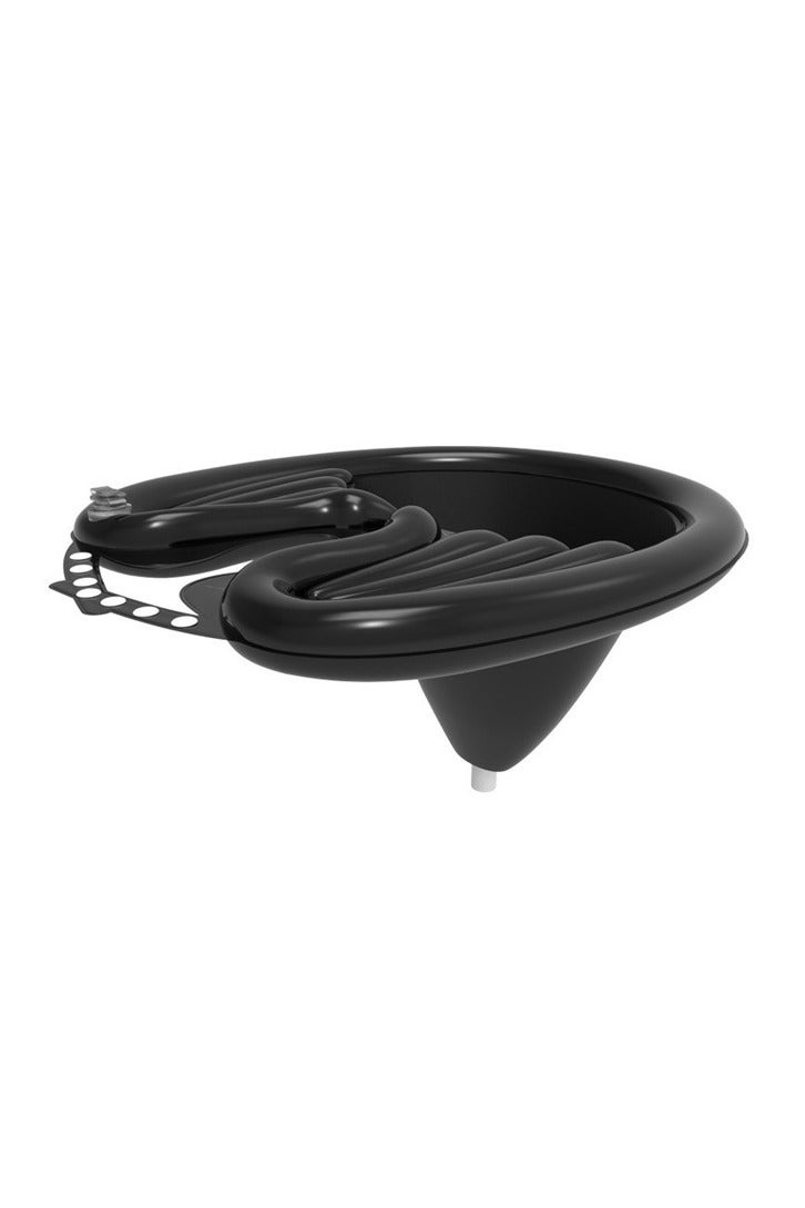 Generic Portable Inflatable Rinse Basin For Washing And Cutting Hair At Home And In Bed Without A Salon Chair,Inflatable Shampoo Bowl Bed Washing Basin For Elderly Disabled  black 