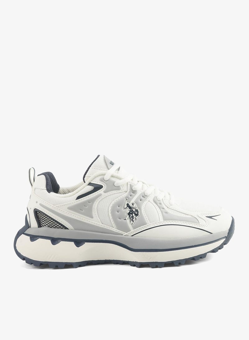 U.S. Polo Assn. Men's White Sneakers with Bold Side Logo Shoes - Sporty Design Shoes for Effortless Everyday Styling - Image 1