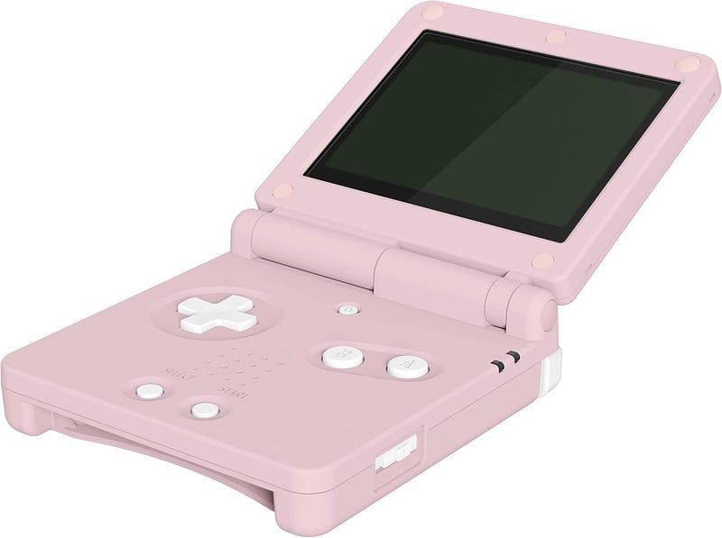 eXtremeRate غلاف استبدال مخصص محدث وجاهز لشاشة IPS من بلون أزهار الكرز الوردي لجهاز Gameboy Advance SP GBA SP – متوافق مع كل من شاشات IPS وشاشات LCD القياسية – لا يشمل الجهاز أو الشاشة - Image 3