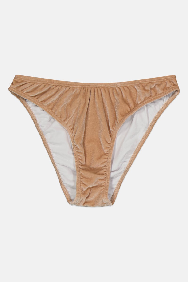 PUBLIC DESIRE Women Textured Bikini Bottom, Tan  - Image 1