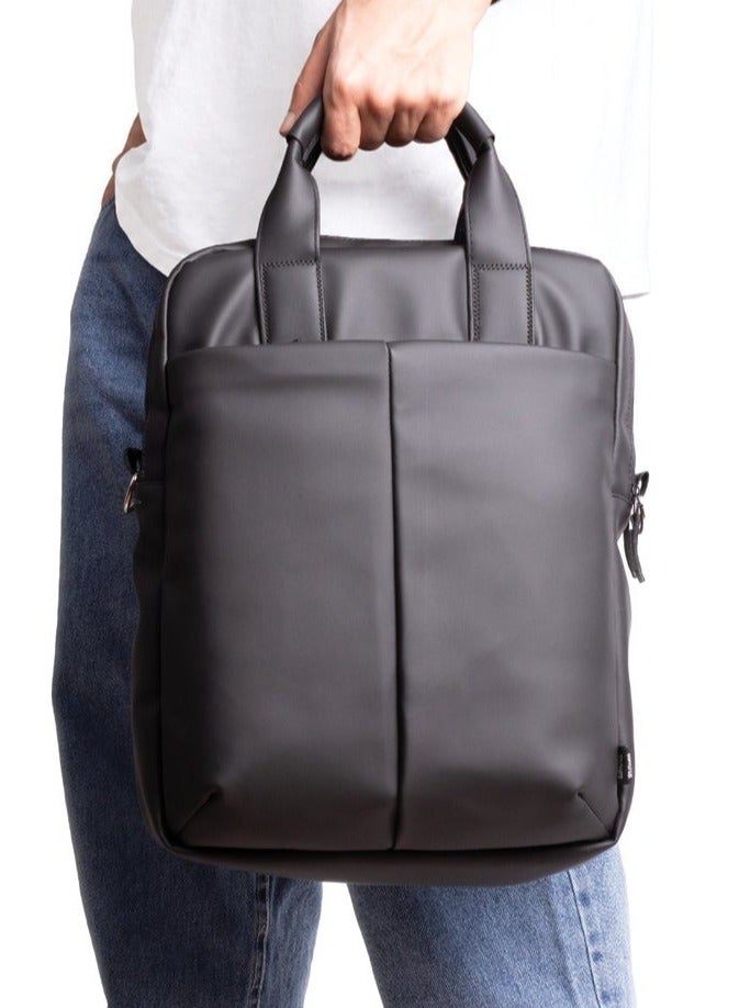 Ar supply AR Hybrid Bag by Arij Bags | Unisex Multi-Use Bag, Water Resistant, 3 Carry Styles, Laptop and Tablet Compartments, Spacious Daily Travel Design (40 × 30 × 10 cm) (Black) - Image 5