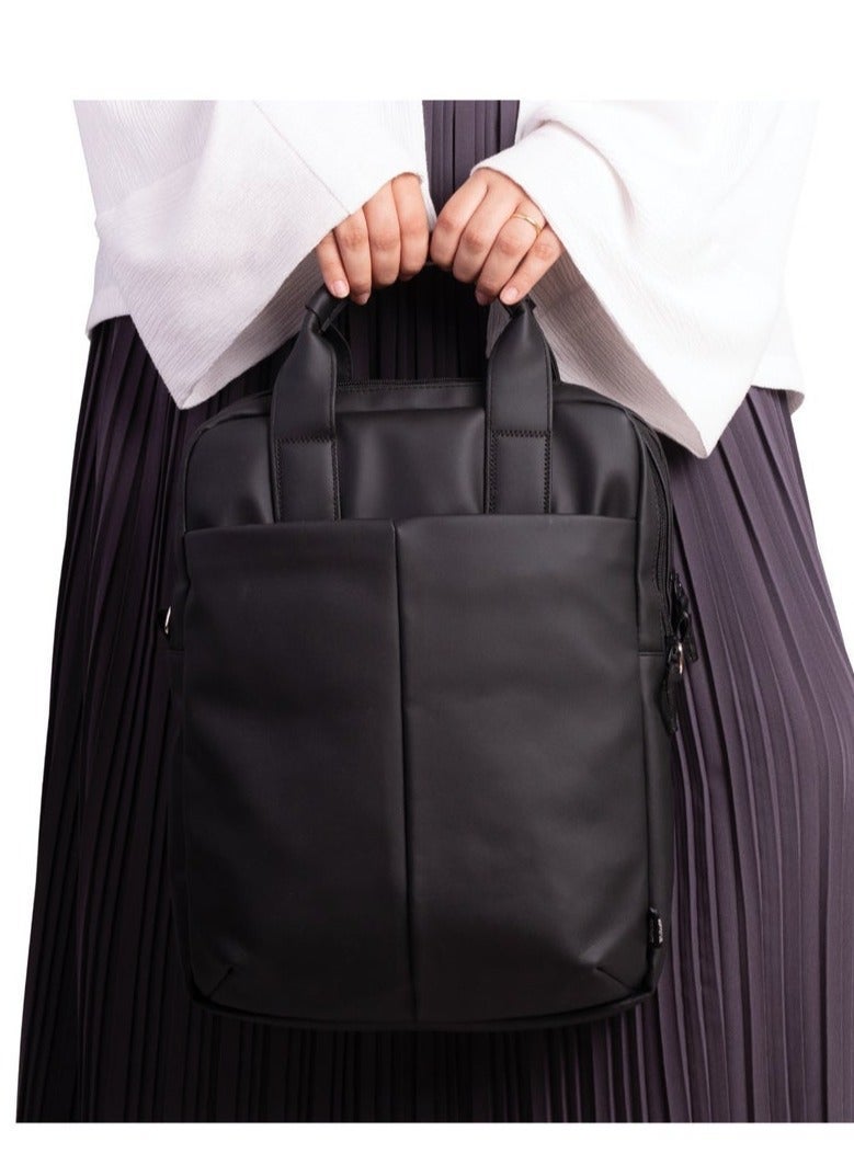 Ar supply Ar Hybrid Bag by Arij Bags | Unisex Multi-Use Bag, Water Resistant, 3 Carry Styles, Laptop and Tablet Compartments, Spacious Daily Travel Design  (Black) - Image 5