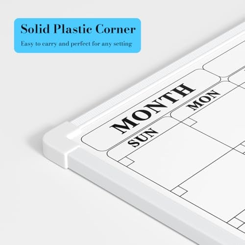 OFIFO® Magnetic Double Sided Whiteboard 12x16 Inches Weekly Planner & to-Do List Board, Dry Erase Reusable Memo Board with Markers, Magnets & Eraser for Home Office - Image 5