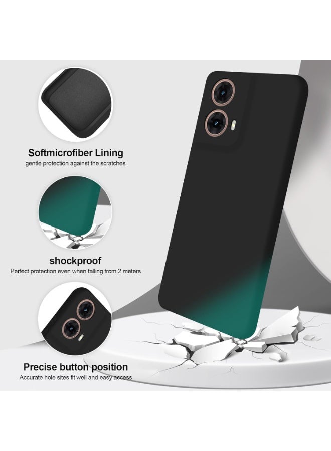 Muzz حافظة لموتورولا موتو G85 حافظة مطاطية سائلة مع بطانة ميكروفايبر ناعمة غلاف صلب رفيع مضاد للصدمات لحماية موتو G85 / موتو إيدج 50 فيوجن (أسود) - Image 3