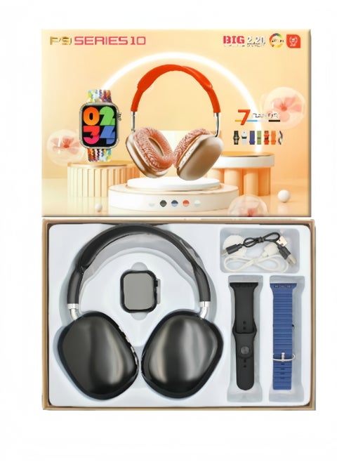 The new smart watch case for 2025 comes with two replacement watch straps and a sporty and stylish headset