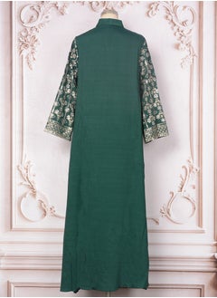 إسكدنيا إمرأة ثوب فضفاض Abaya مسلمة تطريز ثوب مساء ثوب  - Image 4