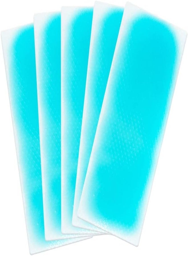 MANIBAM IMPEX 10PCS Cooling Forehead Strips Cooling Gel Sheet for Relieve Headache, Toothache Pain, Drowsiness, Fatigue, Refreshing, Sunstroke, Fever Cooling Gel Patches, For Kids, Men And Women(BLUE) - Image 1