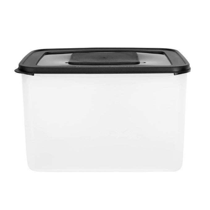 MODULAR CONTAINERS WITH AIRTIGHT LIDS KITCHEN STORAGE CONTAINERSBPA FREE FOR GRAINSFLOURSNACKSCOOKIESPASTA BLACK 10L SET OF 1