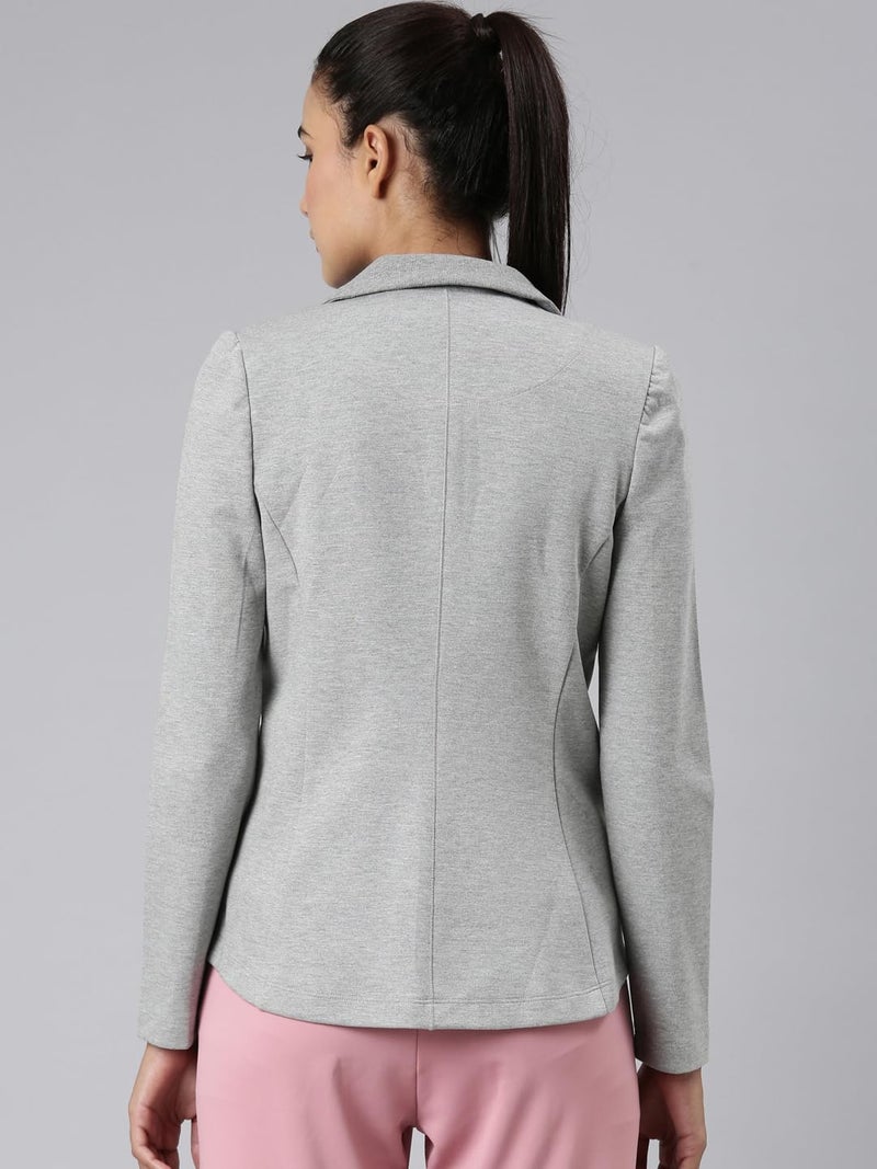 Enamor Dry Fit Stretch Cotton Single-Breasted Sporty Blazer for Women - Image 4