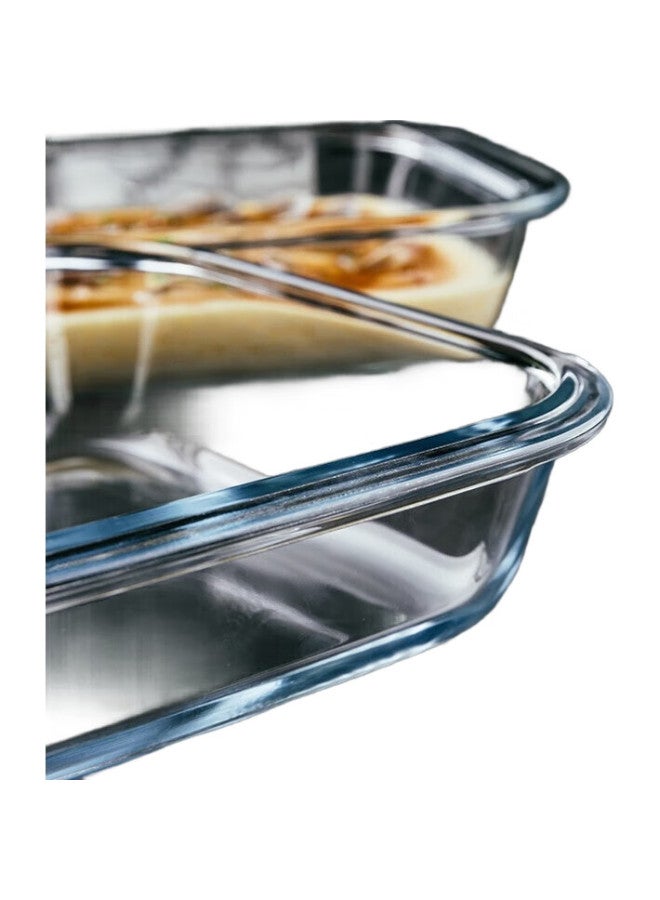 For Bake Square Glass Baking Dish, High Borosilicate Heat-Resistant Glass Baking Dish For Oven And Microwave, Specialized Serving Plate - Image 2