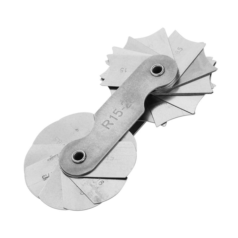 Stainless Steel Radius Fillet Gauge External Internal Concave Convex Measuring Tool (R15-25MM) - Image 5