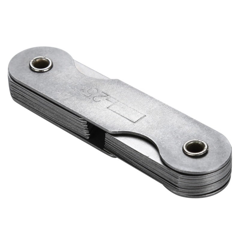 Stainless Steel Radius Fillet Gauge External Internal Concave Convex Measuring Tool (R15-25MM) - Image 1