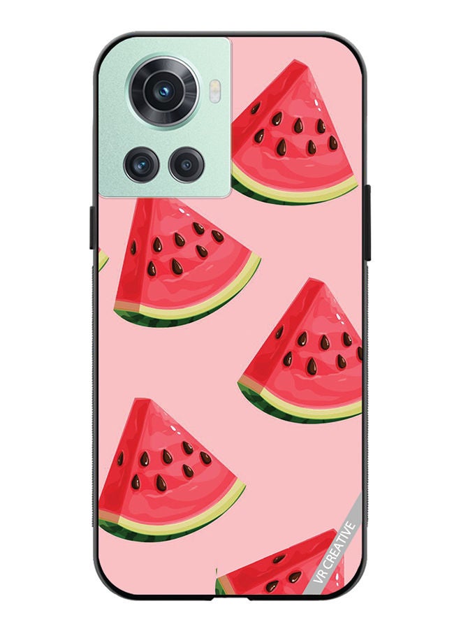 VR CREATIVE Protective Case Cover For OnePlus 10R Watermelon Design Multicolour - Image 1
