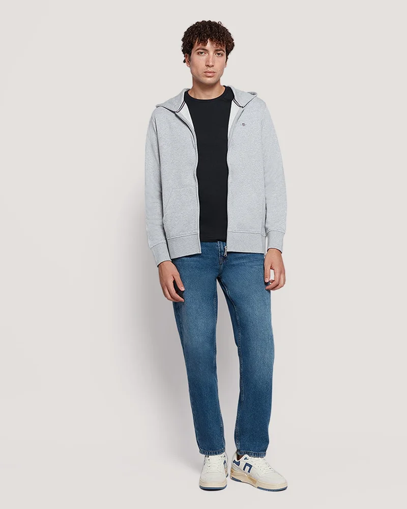 GANT  Gant Men’S Shield Logo Full Zip Cotton Hoodie for Men | Best Price UAE