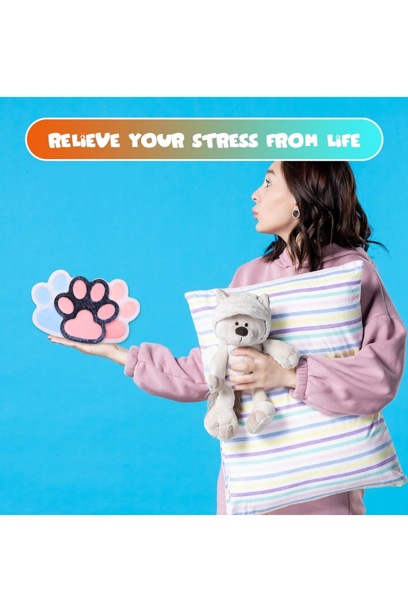 Giant Cat Paw Squishy Toy – Soft Furry Stress Relief Fidget Toy for Kids & Adults, Super Squeeze Taba Toy - Image 2